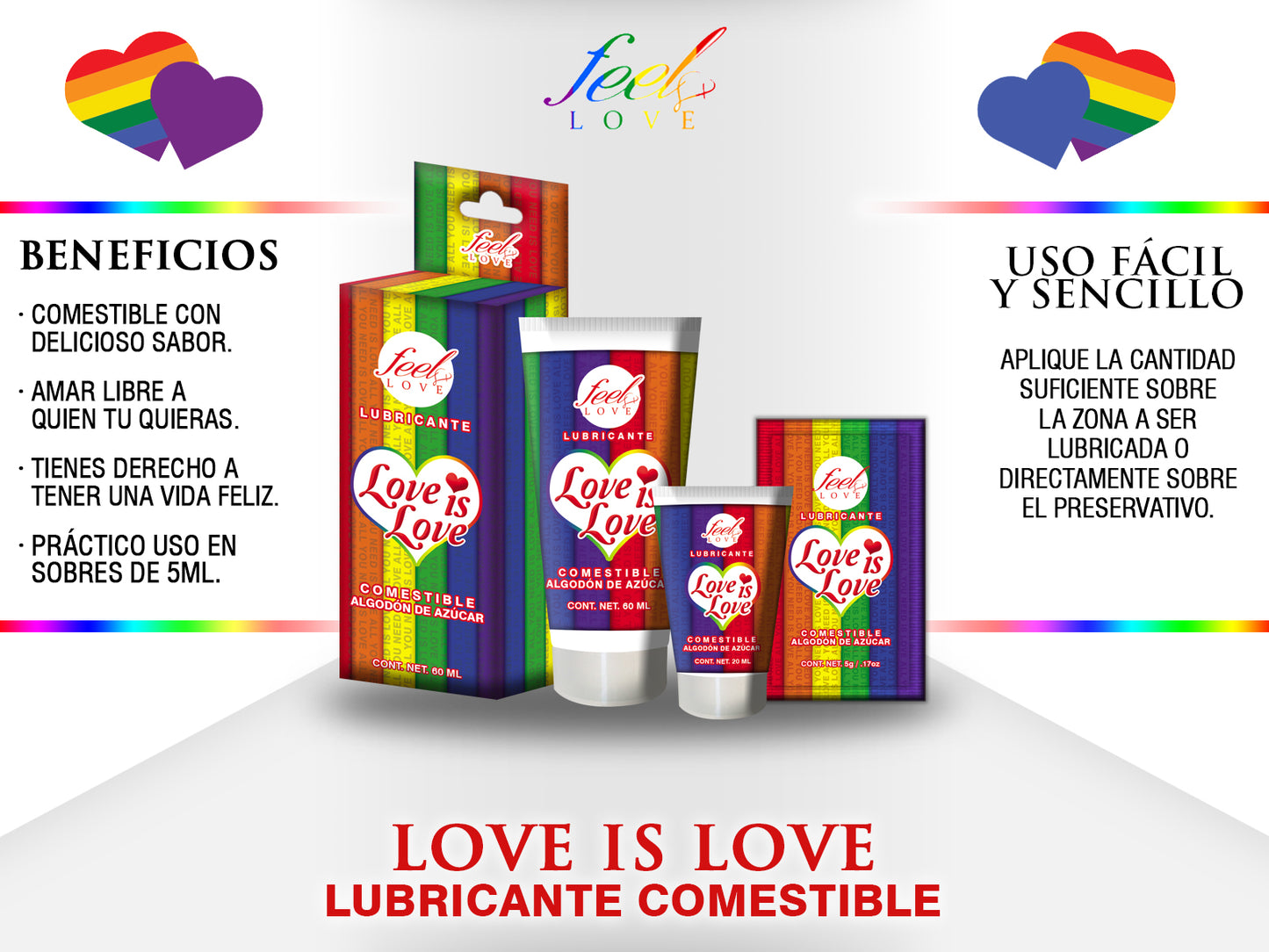 Feel Love Lubricante Love is Love 5ml