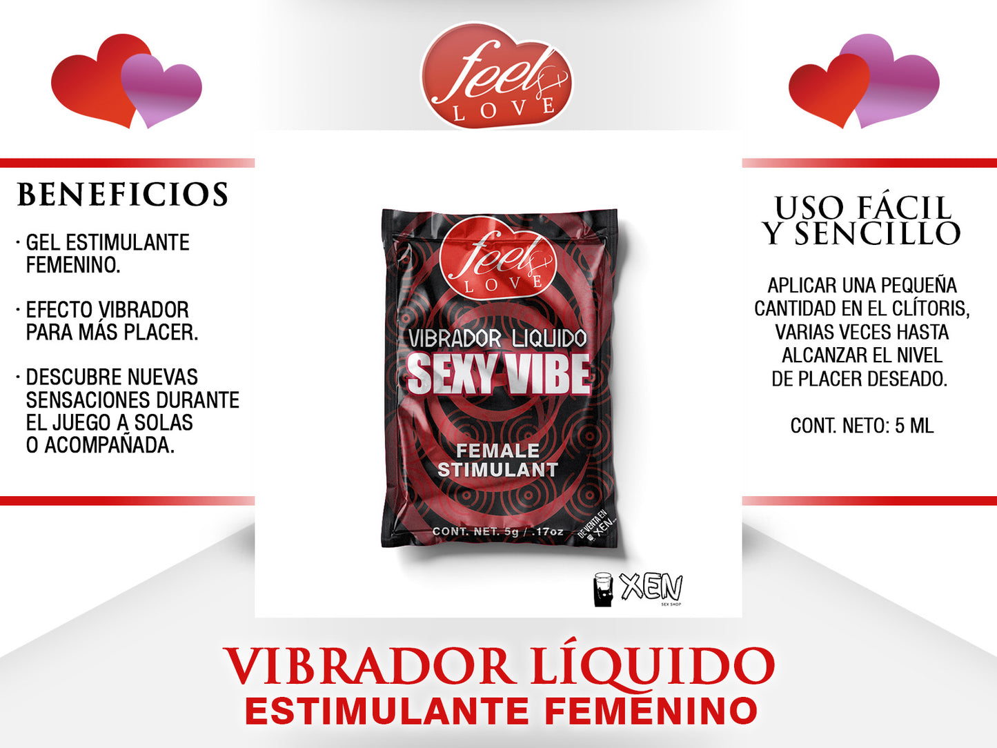 Vibrador Liquido Sexy Vibe 5ml