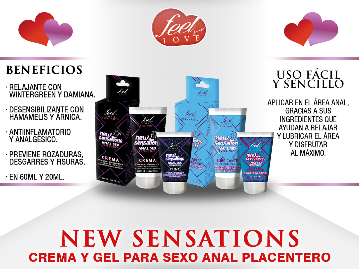 Anal Sex New Sensations Lubricante 20ml