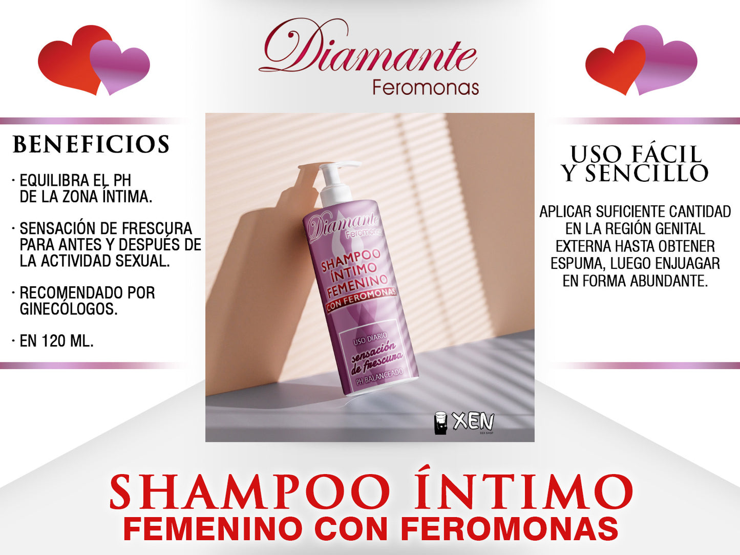 Shampoo Intimo con Feromonas 120ml