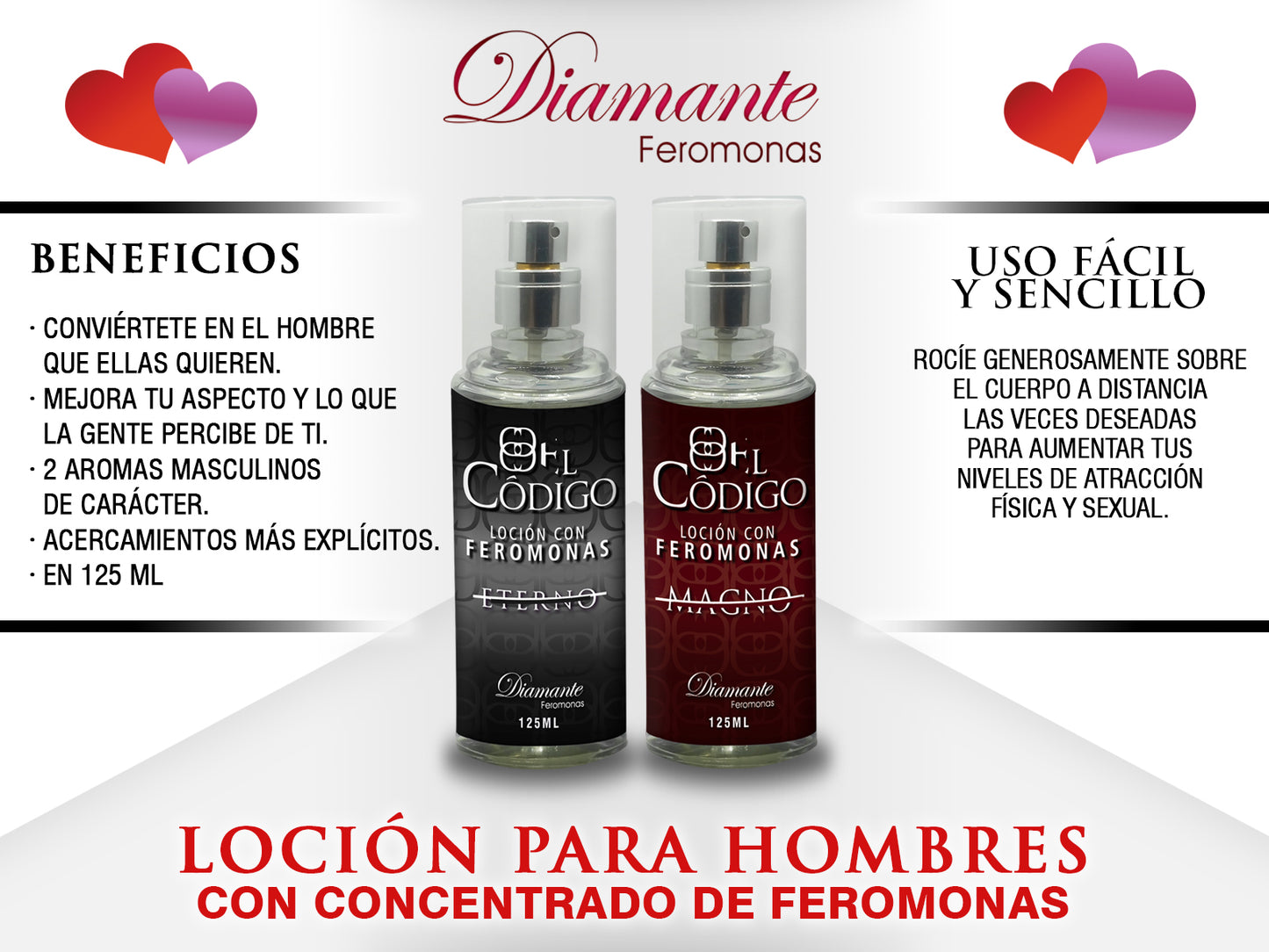 El Codigo MAGNO Loción Caballero con Feromonas