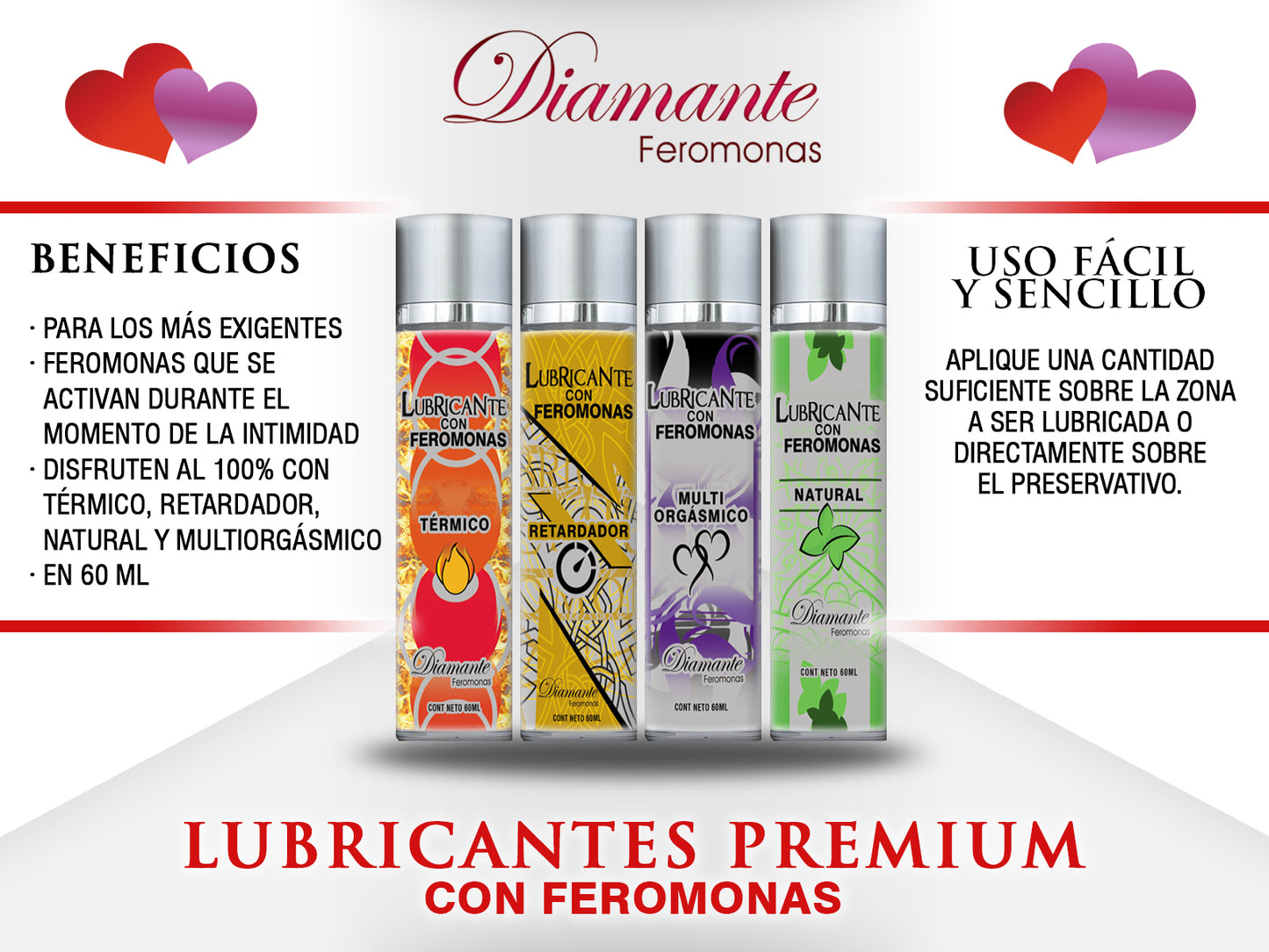 Lubricante con Feromonas Lujo Natural 60ml