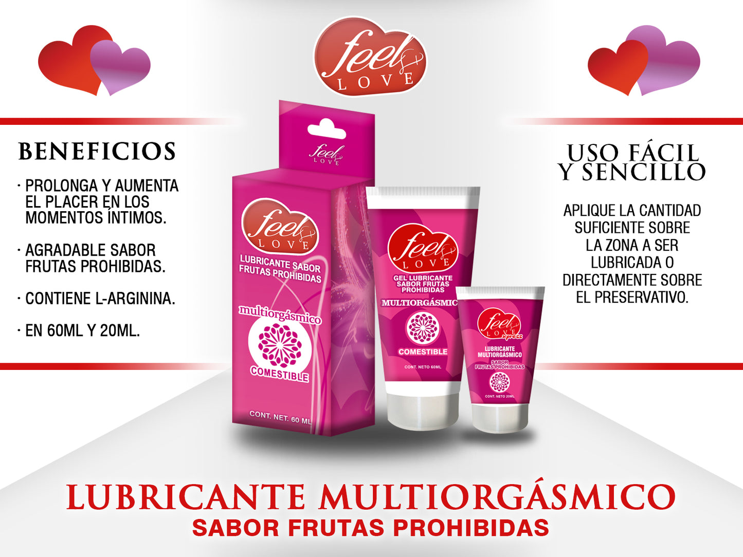 Feel Love Lubricante Multiorgasmico Frutas Prohibidas