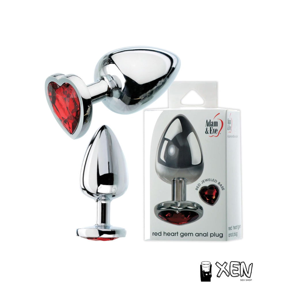 Plug Metálico Corazón Mediano